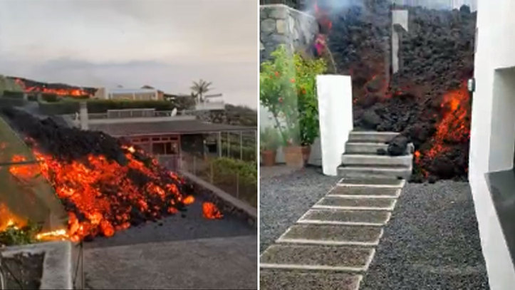 Impresiona verla tan de cerca: así entra en las casas la lava del volcán de  La Palma | Marca