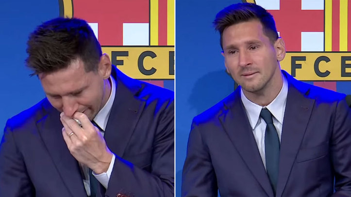 FC Barcelona: Messi rompe a llorar antes de hablar: su discurso Ã­ntegro de despedida | Marca